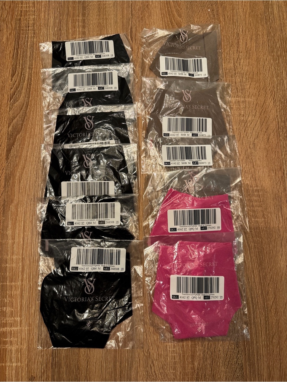 Victoria’s Secret No Show Seamless Thong Panties Lot of 11 Medium NEW